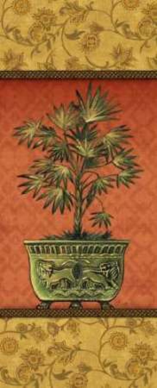 Tropical Plants III Canvas Art - Charlene Audrey (24 x 48)