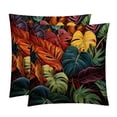 thumbnail image 1 of Tropical Plants Luxurious Velvet Throw Pillow Inserts with Unique Patterns - Set of 2 Chair Pillow Covers - Available in 16x16, 18x18, 20x20 Inches for All Occasions, 1 of 6