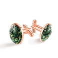 thumbnail image 1 of Tropical Plants Men's Stainless Steel Shirt Cufflinks for Formal Attire, 1 of 1