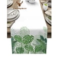thumbnail image 1 of Tropical Plants Monstera Table Runner Home Wedding Table Flag Mat Table Centerpieces Decoration Party Dining Long Tablecloth, 1 of 6