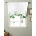 thumbnail image 1 of Tropical Plants Monstera Window Curtain for Living Room Home Decor Blinds Drapes Kitchen Tie-up Short Curtains, 1 of 5