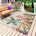 thumbnail image 1 of Tropical Plants Outdoor Rug for Patio/Deck/Porch, Non-Slip Large Area Rug 5 x 7 Ft, Summer Vintage Botanical Flower Leaf Beige Indoor Outdoor Rugs Washable Area Rugs, Camping Rug Carpet Runner, 1 of 8