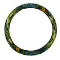 thumbnail image 1 of Tropical Plants Printed 14.5 Inch PVC Leather Car Wheel Covers Steering Wheel Cover Auto Accessories, 1 of 6