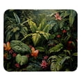 thumbnail image 1 of Tropical Plants Printed Square Desk Mat Mousepad, 8.3x9.8 Inch, Non-Slip Rubber Bottom, Suitable for Office and Gaming, 1 of 6