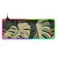 thumbnail image 1 of Tropical Plants RGB Gaming Mouse Pad Large Keyboard Mat Rubber Base 13 Light Modes, 1 of 6