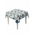 thumbnail image 1 of Tropical Plants Table Cloth, Waterproof Tablecloth for Square Tables, Summer Farmhouse Vintage Blue Camels Reusable Washable Fabric Table Cover for Restaurant Kitchen Dining Tables 60"x60", 1 of 9