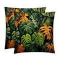 thumbnail image 1 of Tropical Plants Throw Pillow Covers Set of 2 for Chair Pillow Covers for Various Occasions - 16x16, 18x18, 20x20 Inches - Decorative Pillows Covers with Unique Patterns, 1 of 6