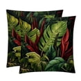 thumbnail image 1 of Tropical Plants Throw Pillows Set of 2 with Unique Patterns Covers - Available in 16x16, 18x18, and 20x20 Inches for Various Occasions - Includes Throw Pillow Inserts, 1 of 6