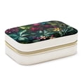 thumbnail image 1 of Tropical Plants Velvet Portable Storage Box with Removable Compartment: Display Case, Jewelry Box, and Jewelry Stand - Gift, 1 of 7