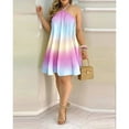 thumbnail image 1 of Tropical Print Halter Neck Dress, Vacation Style Backless Dress For Spring & Summer, Women's Clothing, 1 of 10