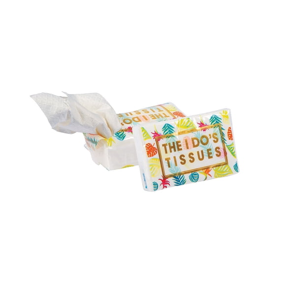 Tropical Print Tissue Packs (10 Pc) - Party Supplies - 10 Pieces