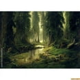 thumbnail image 1 of Tropical Rainforest Coniferous Forest Moss Fall Tree Photography Backdrops Prop Jungle Nature Landscape Theme Background ZL-14, 1 of 5