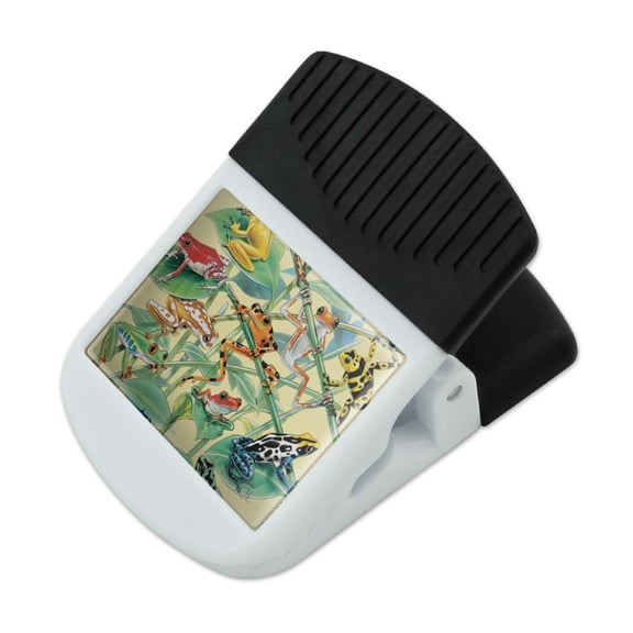 Tropical Rainforest Frogs Froggies Dart Refrigerator Fridge Magnet Magnetic Hanging Hook Note Snack Clip