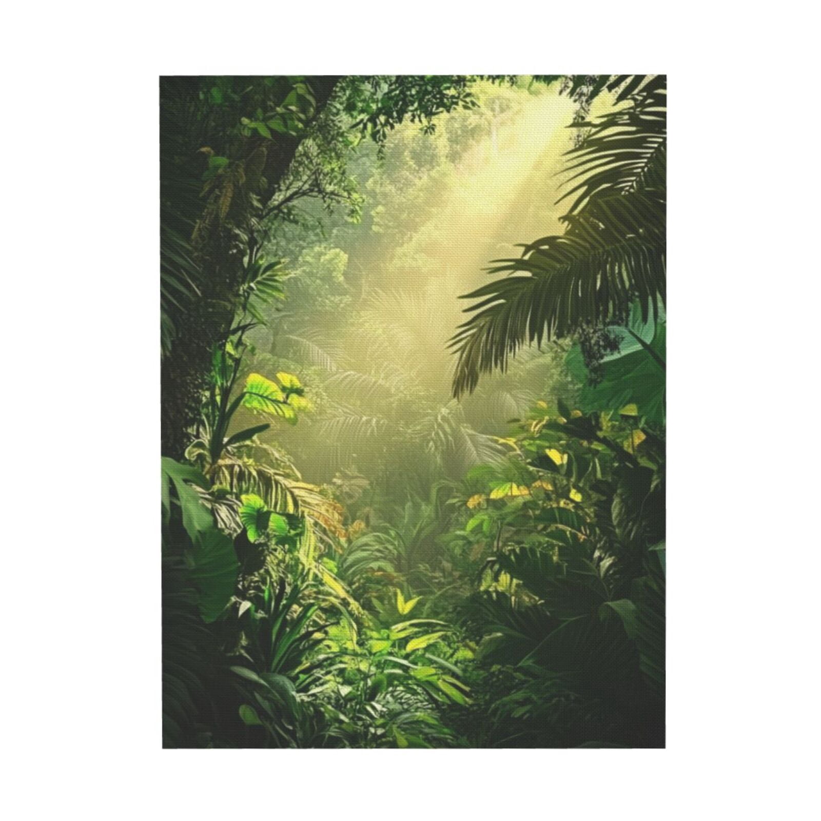 Tropical Rainforest Green Plant Wall Art Poster wall art artwork prints