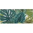 thumbnail image 1 of Tropical Rainforest Monstera Leaves Large Mouse Pad 35.4x15.7in Non-Slip Rubber Base Stitched Edges for Gaming & Office, 1 of 6
