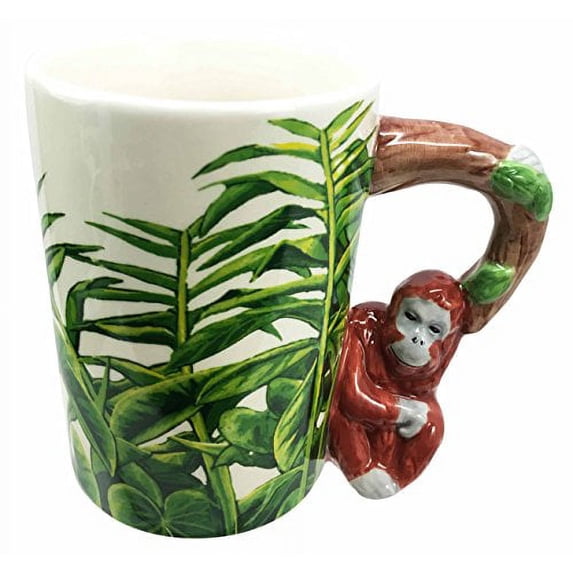 Tropical Rainforest Orangutan Ape 12oz Ceramic Mug Coffee Cup Home & Kitchen