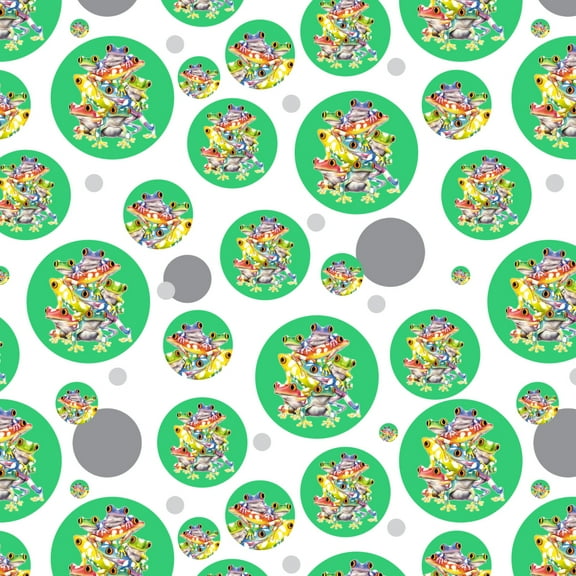 Tropical Rainforest Tree Frog Balancing Act Premium Gift Wrap Wrapping Paper Roll