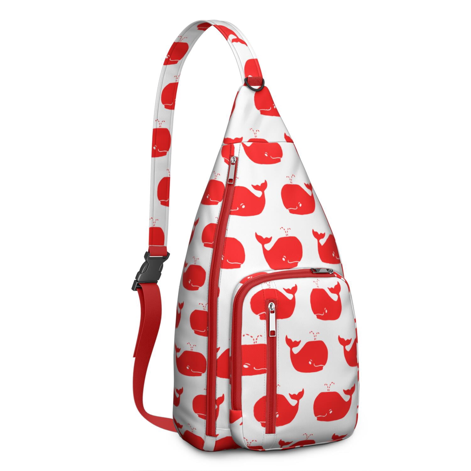 Tropical Reef Shark Sling Bag&nbsp;- Colorful Coral Environment Pattern