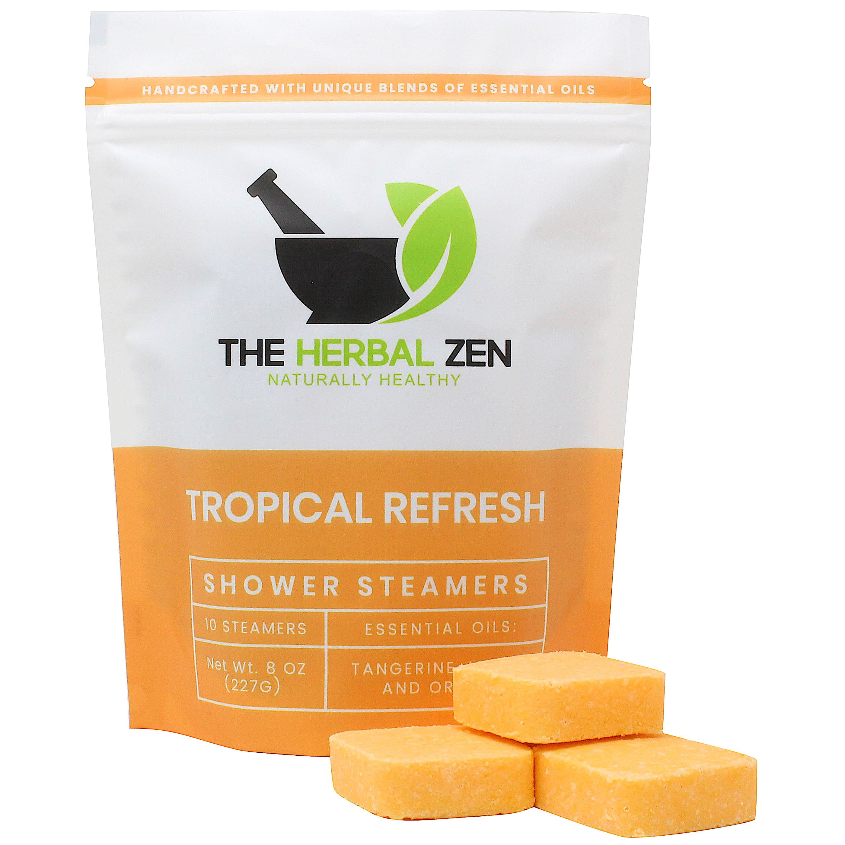 Tropical Refresh Shower Steamers with Citrus Essential Oils Handmade by