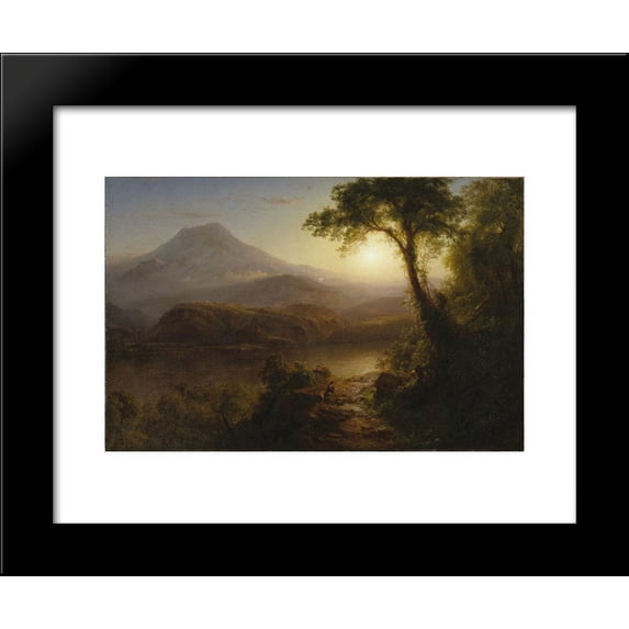 Tropical Scenery 20x24 Framed Art Print by Frederic Edwin Church
