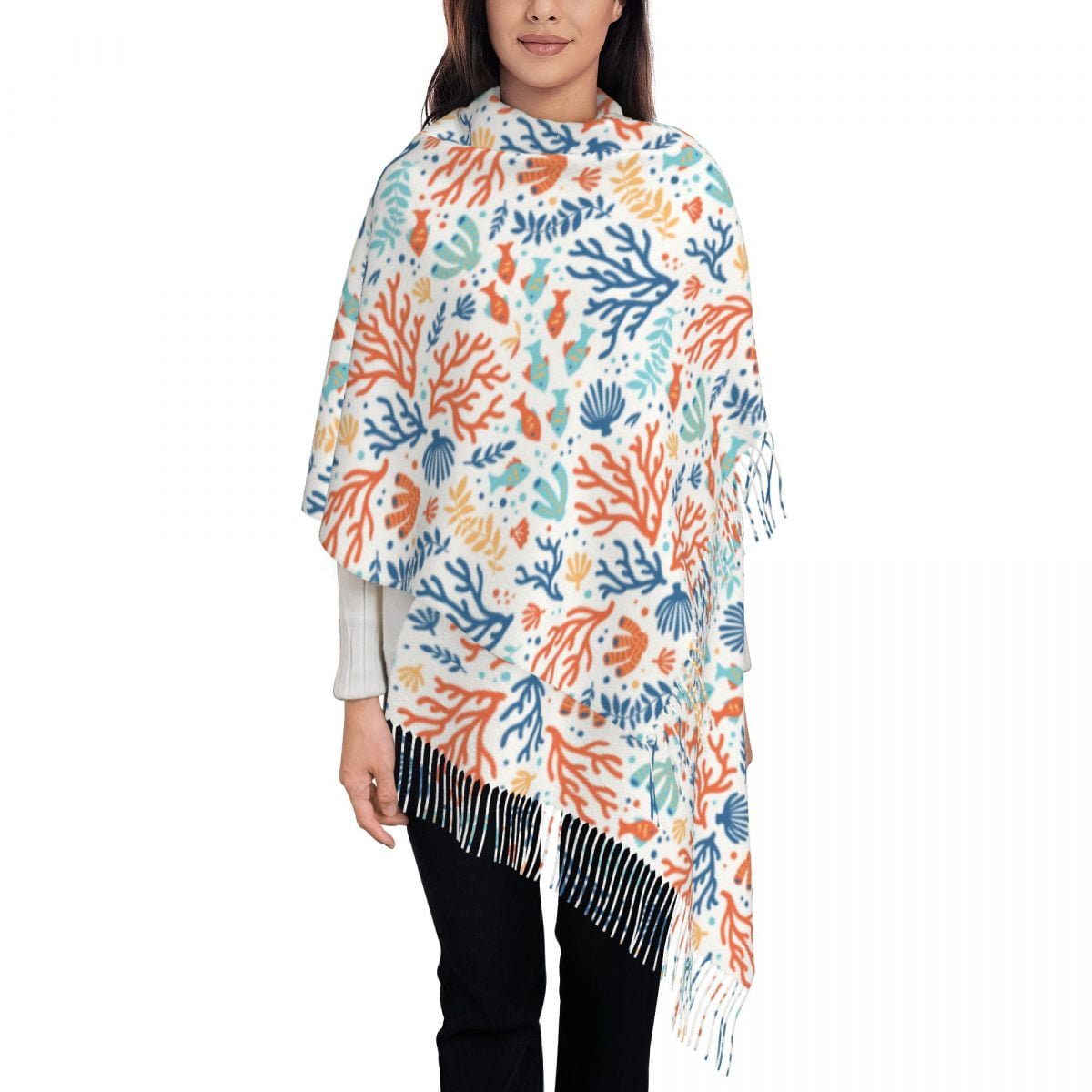 Womens Printed Travel Wear - Coral