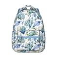 thumbnail image 1 of Tropical Sea Life Crab Backpack for Student Waterproof Scratch-Resistant Composite Oxford Cloth with Vintage Nautical Crab and Ocean Print, Comfortable Adjustable Straps for Outdoors, 1 of 5