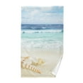 thumbnail image 1 of Tropical Seashells on Beach Cotton Face Towels Absorbent Hand Towel Soft Bathroom Towel for Kitchen Hotel Decoration, 1 of 7
