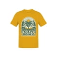 thumbnail image 1 of Tropical "Shady Business" Art Men's T-shirt Gold, 1 of 3