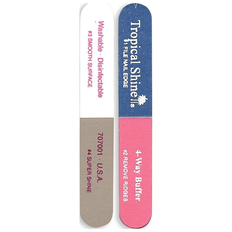 Tropical Shine 4Way Nail Buffers, nail files & buffers