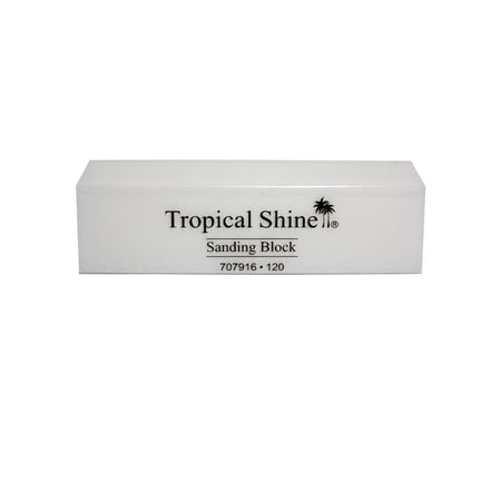 Tropical Shine Nail File White Sanding Block 120 (Coarse)