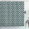 thumbnail image 1 of Tropical Shower Curtain, Abstract Palm Leaves Pattern in Different Sizes of Graphic Exotic Plants Image, Fabric Bathroom Set with Hooks, 69W X 75L Inches Long, Multicolor, by Ambesonne, 1 of 3