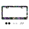 thumbnail image 1 of Tropical Skulls Flowers and Lizards Pattern License Plate Frames for Women Men Car Plate Holder Cover Metal Tag Aluminum Car Accessories Front Rear Plate Decor, 1 of 6