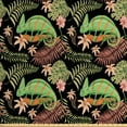 thumbnail image 1 of Ambesonne Tropical Fabric by the Yard Upholstery, Chameleon Lizard Exotic, 5 Yards, Charcoal Grey Multicolor, 1 of 5