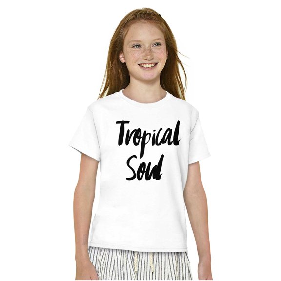 Tropical Soul Cute Island Vacay Vibes Crewneck T Shirts Boy Girl Teen Brisco Brands X