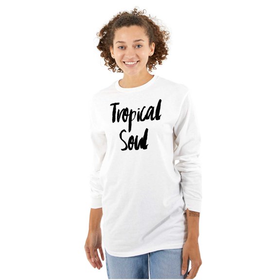 Tropical Soul Cute Island Vacay Vibes Long Sleeve TShirt Men Women Brisco Brands S