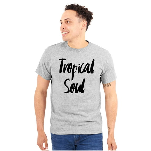 Tropical Soul Cute Island Vacay Vibes Plus Size Crewneck Graphic Tee Shirt Brisco Brands 3X