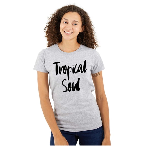 Tropical Soul Cute Island Vacay Vibes Womens Slim Fit Graphic Tee Brisco Brands X