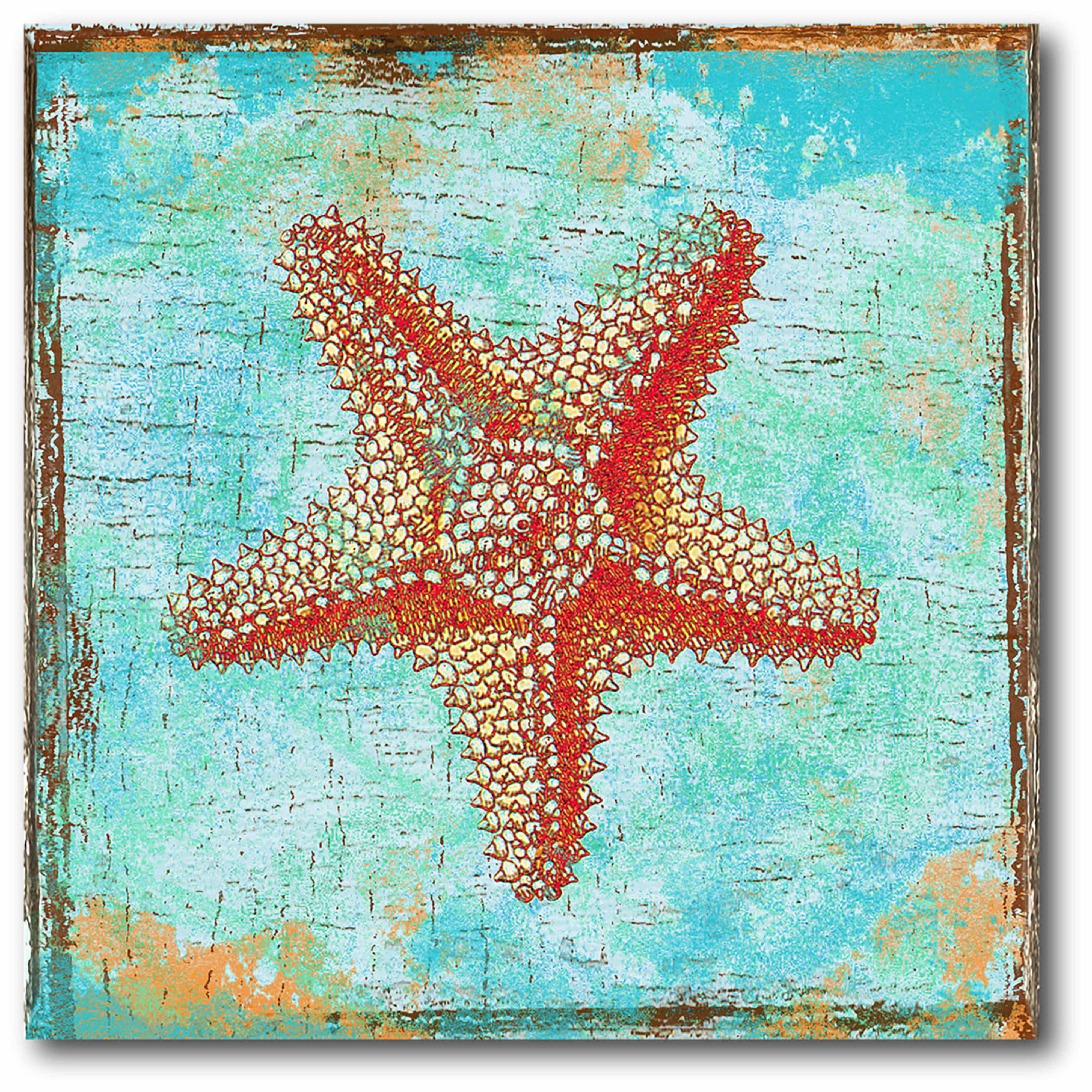 Tropical Starfish Gallery-Wrapped Canvas Wall Art, 16x16