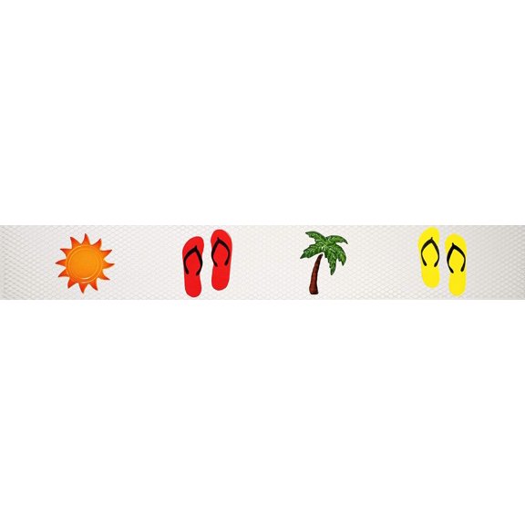 Tropical Step Markers Ceramic Swimming Pool Mosaic 3" x 24"