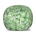 thumbnail image 1 of Tropical Storage Toy Bag Chair, Exotic Palm Leaves Tropical Beach Side Plant Botanic Ornamental, Stuffed Animal Organizer Washable Bag, Small Size, Green Pale Green, by Ambesonne, 1 of 3