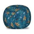 thumbnail image 1 of Tropical Storage Toy Bag Chair, Exotic Rainforest Flower Leafage Plants Foliage Nature Botany Theme, Stuffed Animal Organizer Washable Bag, Small Size, Petrol Blue Multicolor, by Ambesonne, 1 of 3