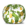 thumbnail image 1 of Tropical Storage Toy Bag Chair, Pineapple Mango Leaves Palmatia Botany Art, Stuffed Animal Organizer Washable Bag, Small Size, White Multicolor, by Ambesonne, 1 of 3