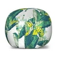 thumbnail image 1 of Tropical Storage Toy Bag Chair, Repetitive Banana Tree Leaves Exotic Fruits Summer Print, Stuffed Animal Organizer Washable Bag, Large Size, Yellow Pale Petrol Blue, by Ambesonne, 1 of 3
