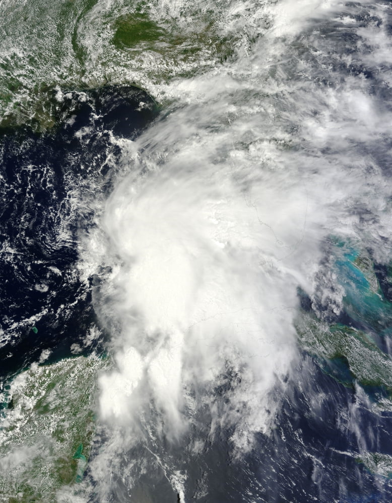 Tropical Storm Andrea in the Gulf of Mexico and over Florida Canvas Art - Stocktrek Images (25 x 32)