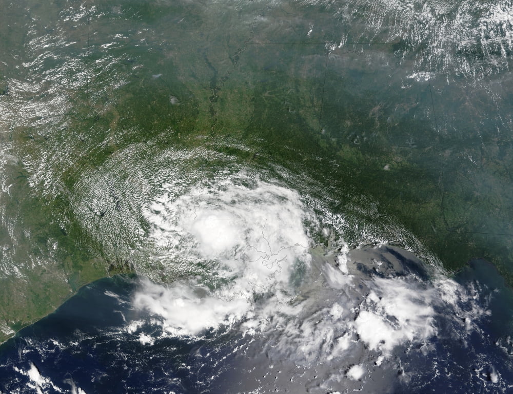 Tropical Storm Bertha Canvas Art - Stocktrek Images (32 x 25)