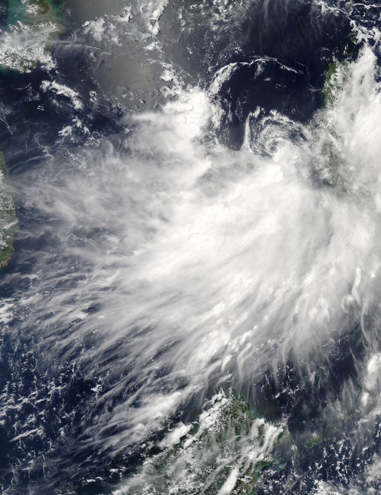 Tropical Storm Conson Canvas Art - Stocktrek Images (25 x 32)