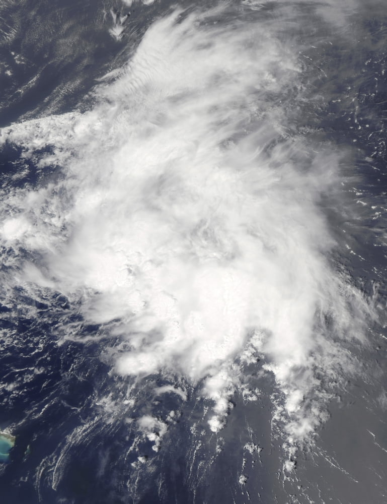Tropical Storm Danny off the Bahamas Canvas Art - Stocktrek Images (25 x 33)