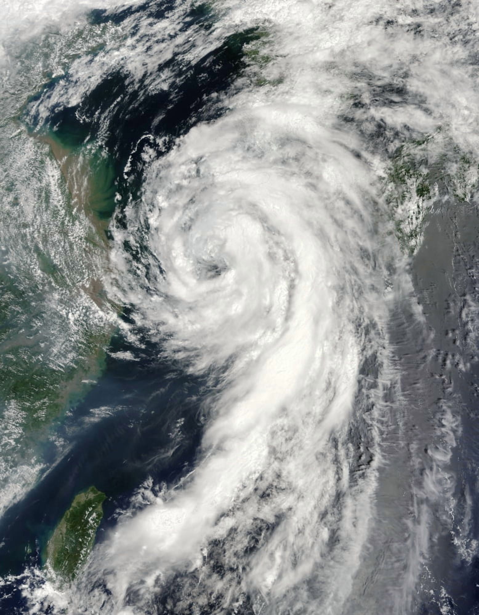 Tropical Storm Dianmu Canvas Art - Stocktrek Images (25 x 32)