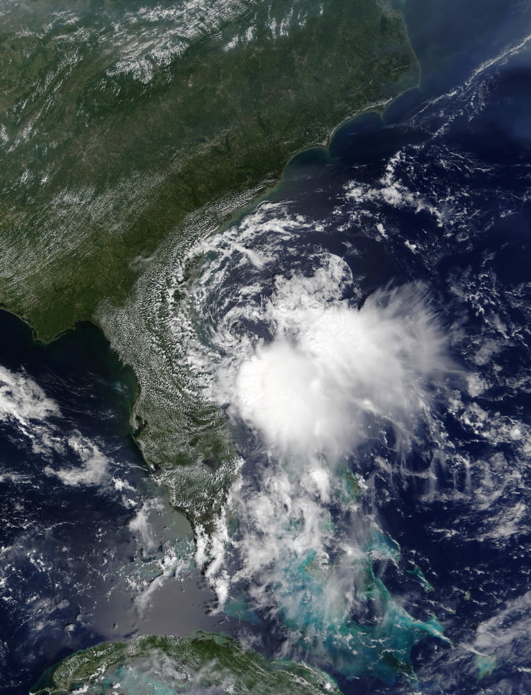 Tropical Storm Edouard Canvas Art - Stocktrek Images (25 x 32)
