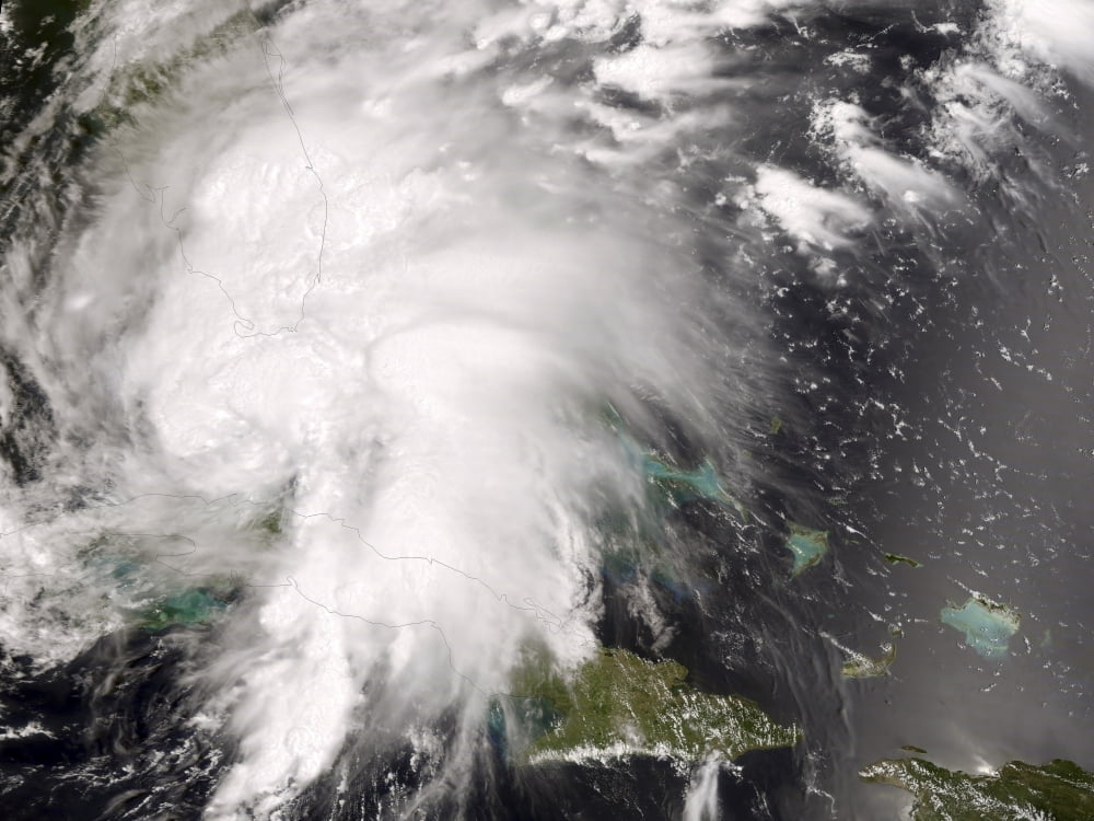 Tropical Storm Fay Canvas Art - Stocktrek Images (33 x 25)